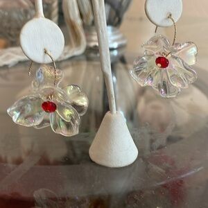 Crystal Flower Earrings